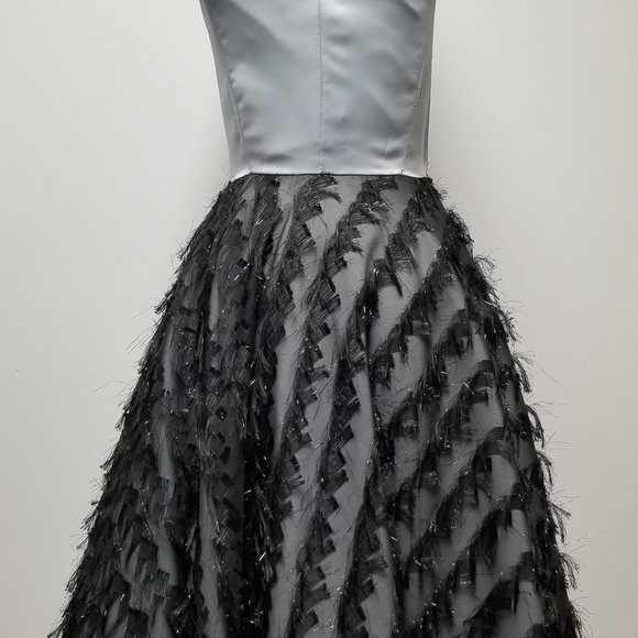 Handmade Circle Skirt Black & Silver Dress - Picture 2 of 3